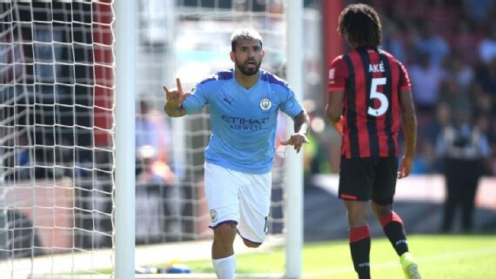 Agüero guía al Manchester City ante el Bournemounth