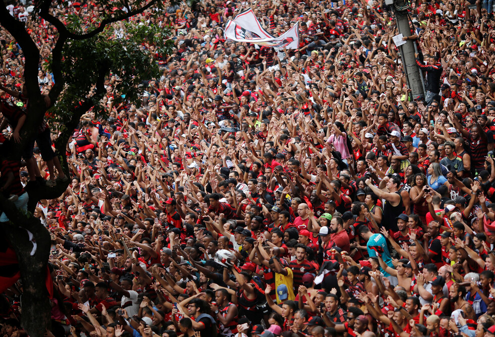 Postales de la llegada del campeón de América a Rio