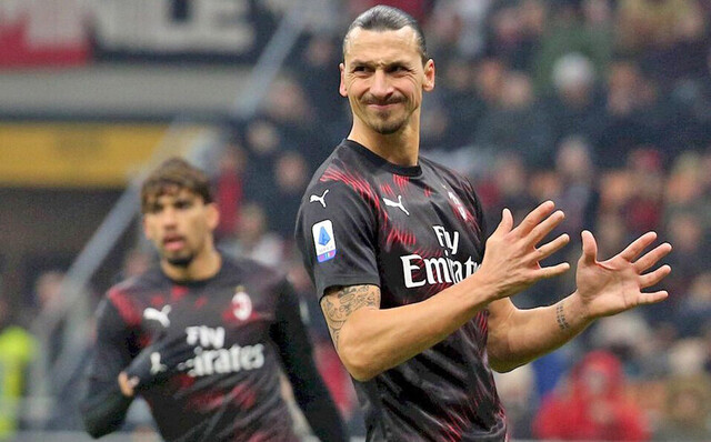 Zlatan debutó en el Milan, pero no consiguió la victoria
