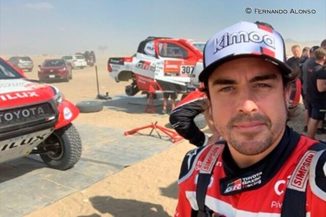 Alonso acaba segundo en la octava etapa del Dakar
