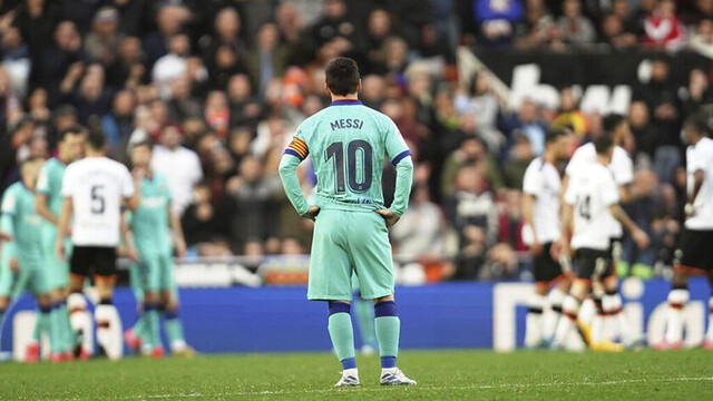 El Barça de Lionel Messi perdió ante el Valencia
