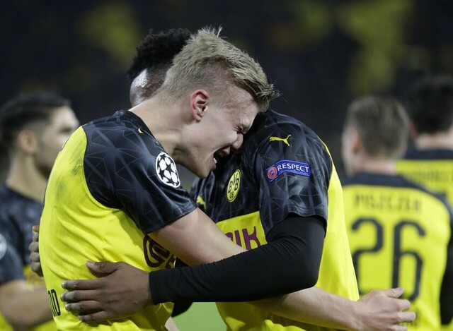 Haaland “doblega” al PSG en el partido de ida en Dortmund
