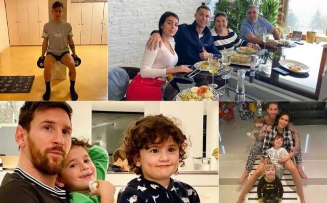 Los futbolistas “top” y su vida en la cuarentena