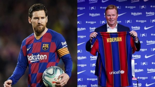 Messi le asegura a Koeman que se ve más fuera que adentro