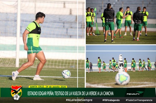 La Verde se reencuentra con  la pelota en el estadio Edgar Peña