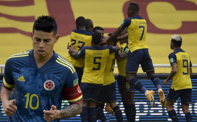 Ecuador aplastó a Colombia en Quito con goleada 6-1