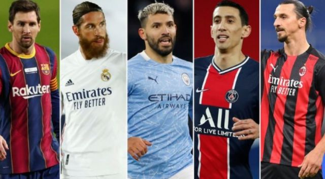 35 futbolistas que quedan libres en junio de 2021