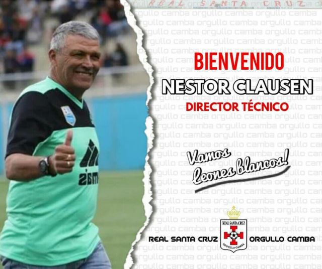 Néstor Clausen: “No vengo a endeudar a Real  Santa Cruz”