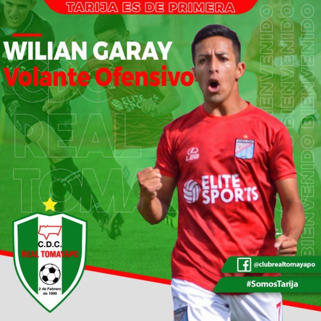 "Willy" Garay jugará para Real Tomayapo este 2021