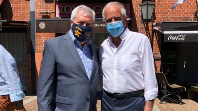 Cumbre entre los presidentes de River Plate y de Boca Juniors 