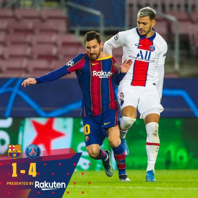 Los gestos de Messi en la  estrepitosa caída del Barça