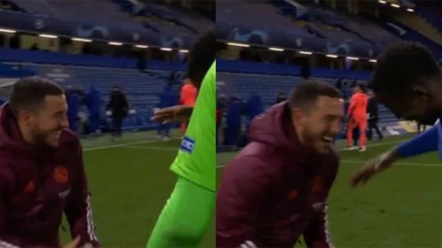 Hazard se refirió a su polémica  reacción tras la eliminación del Real Madrid 