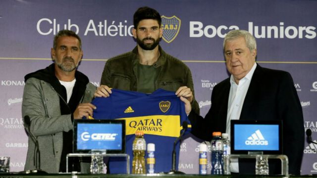 Nicolás Orsini fue presentado como refuerzo de Boca