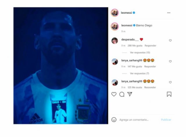 El emotivo posteo de Leo Messi a un año de la partida de Diego