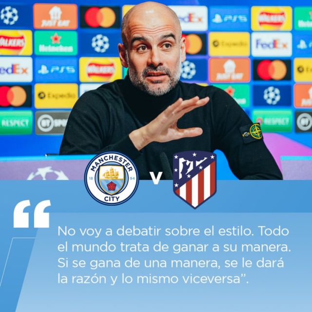 Guardiola sorprendió al describir  el estilo de juego de Simeone