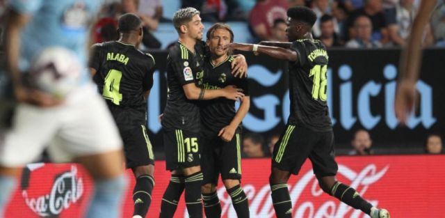 El Real Madrid golea al Celta  con gran actuación de Modric 