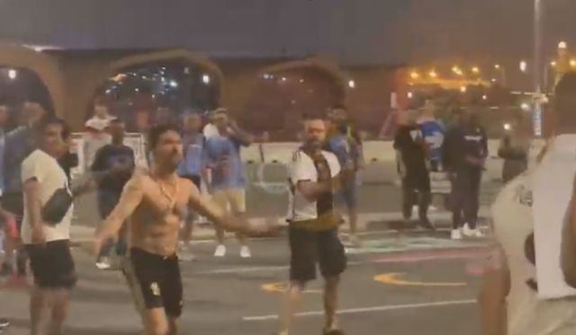 Incidentes entre hinchas de  Argentina y México en Doha 