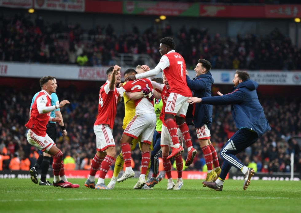 ¡De locura! Arsenal  hizo “la gran Real Madrid”: perdía 0-2 y lo remontó en la última jugada del partido 