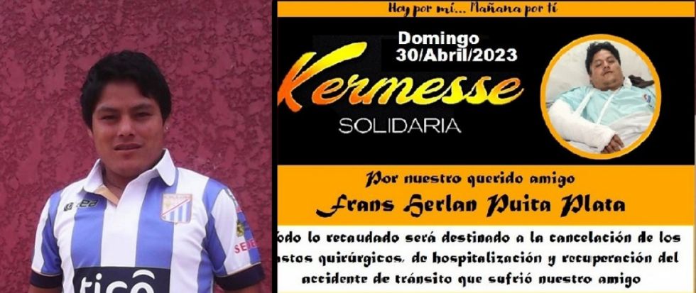 Kermés solidaria en beneficio del ex futbolista Herlan Puita