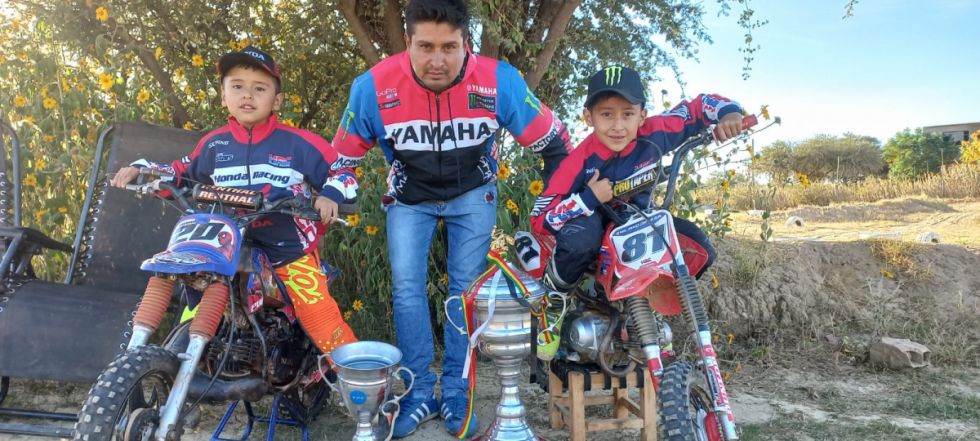 Emiliano y Mariano Ortega, promesas del motociclismo tarijeño 