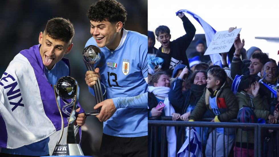 En directo la caravana: Los campeones del mundo regresan a Montevideo