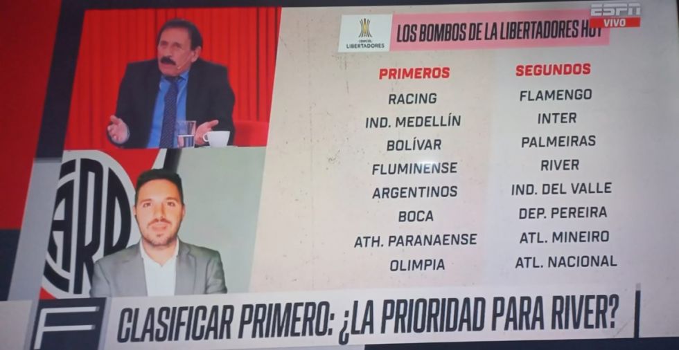 En Argentina dan por clasificado a  River a los octavos de la Libertadores