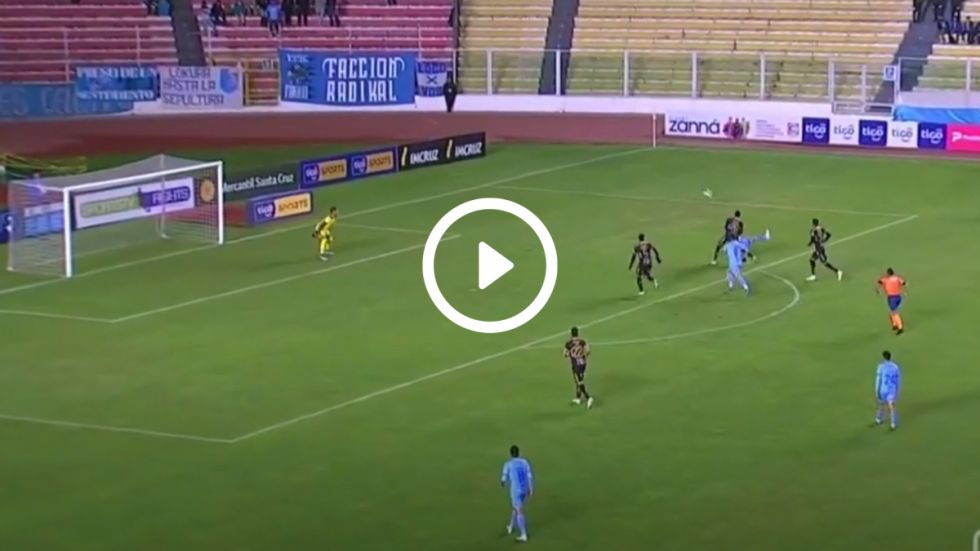 El gol a lo "Súper Campeones" que anotó Algarañaz para Bolívar (Video)