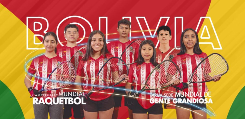 Deportistas de 16 países competirán en el XXXIV Campeonato Mundial de Ráquetbol Junior 2023 en Tarija