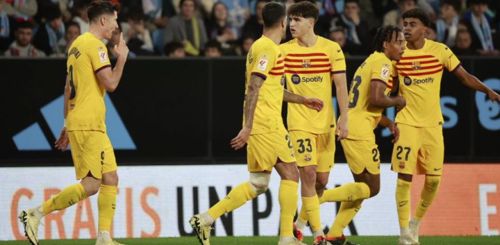 El Barça sale vivo de Balaídos por  un penal en el final del partido 