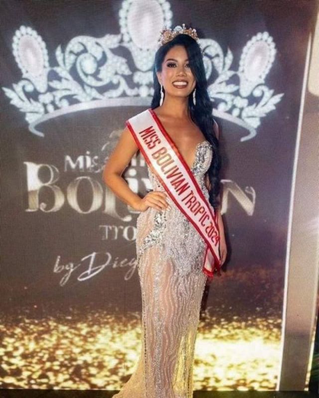 La tarijeña Mayckeline Ortega es coronada como Miss Bolivian Tropic 2024