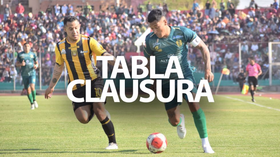 Así marcha Tomayapo en la tabla de posiciones del torneo Clausura