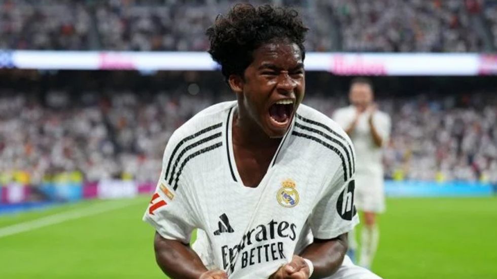 Endrick le quitó las miradas a Mbappé tras un golazo al Valladolid 