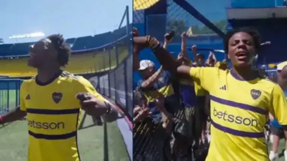 Speed visitó La Boca y revolucionó a hinchas en La Bombonera 