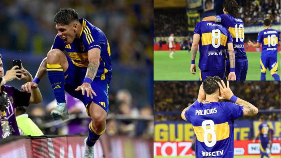 Tanto del triunfo y festejo a lo Riquelme: El "golazo" que anotó Palacios en Boca