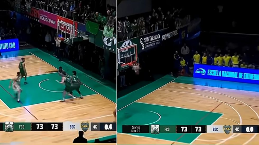 De aro a aro en la última jugada: Descomunal triple en el básquet argentino 