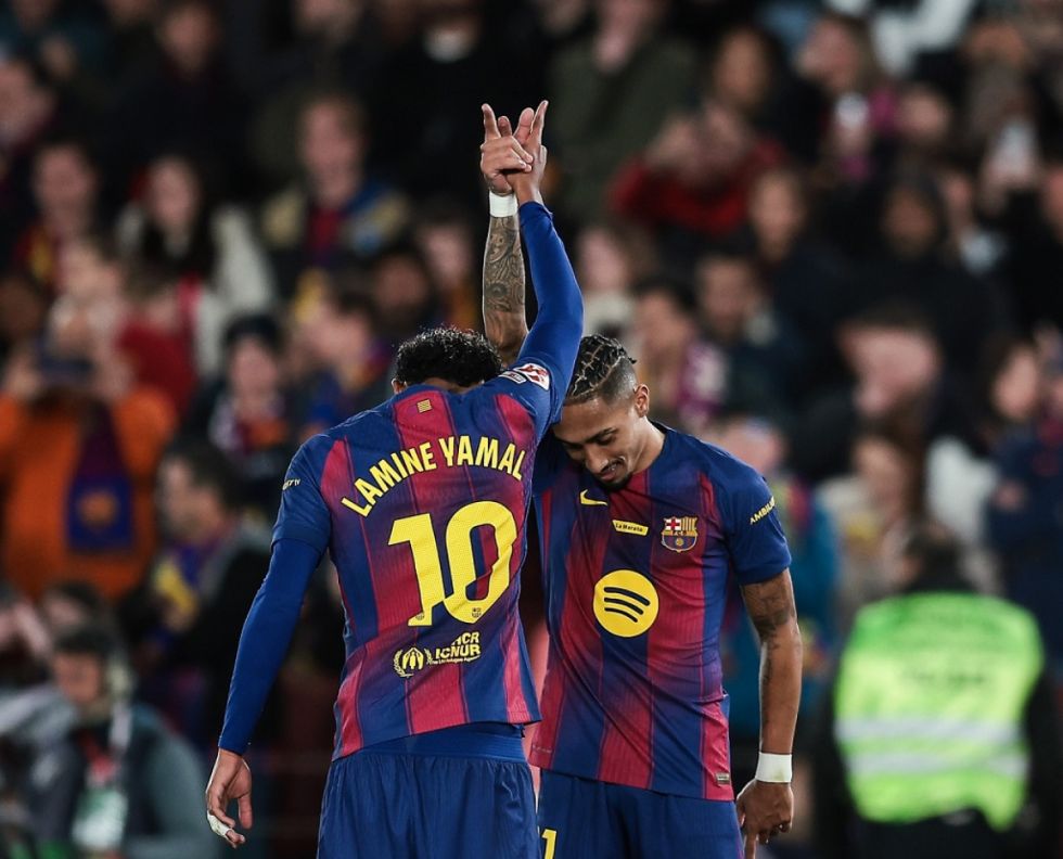 Raphinha marca un doblete en el  triunfo del Barça sobre Osasuna 