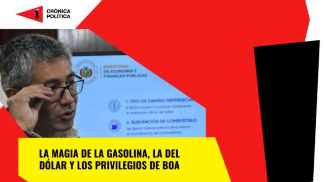 La magia del surtidor; la del dólar y los privilegios de BoA