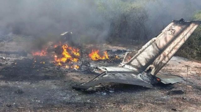 Aún se desconoce placa y dueño de la avioneta calcinada