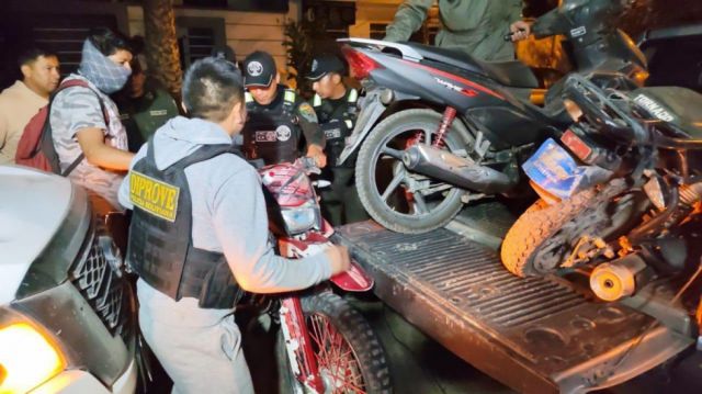 Diprove recupera 12 motos robadas, hay cuatro aprehendidos