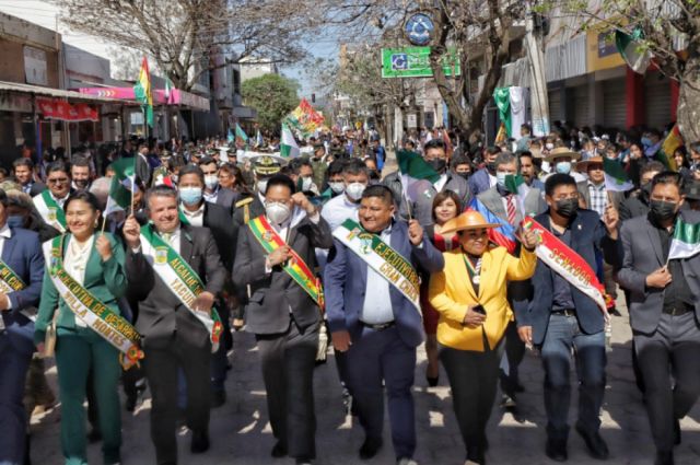 Presidente Arce participa del acto conmemorativo por los 146 aniversario de la provincia Gran Chaco en Tarija