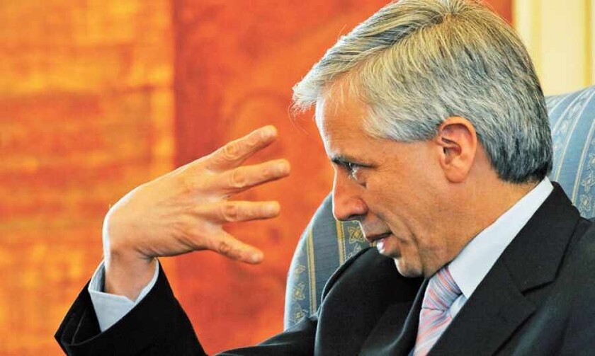 El vicepresidente Álvaro García Linera. Calificó de enemigos a empresarios y dijo neutralizarlos.