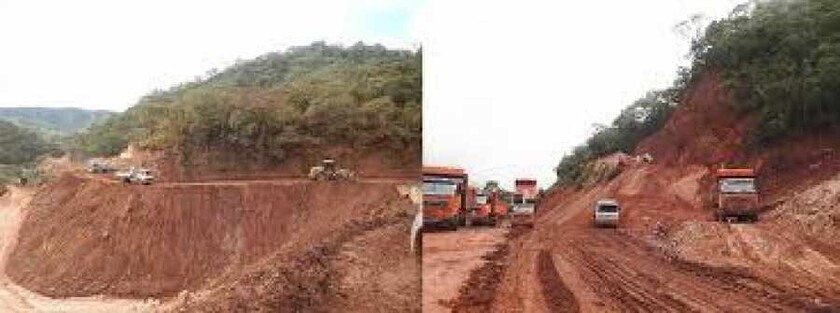 La carretera se construye con un contrato Llave en Mano en serranías chaqueñas, no en zonas montañosas andinas