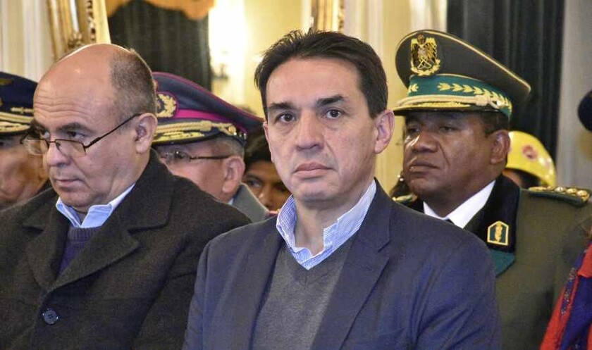 Mario Alberto Guillen Suárez, en el día de la toma de juramento al cargo de ministro de Economía, el 26 de junio de 2017