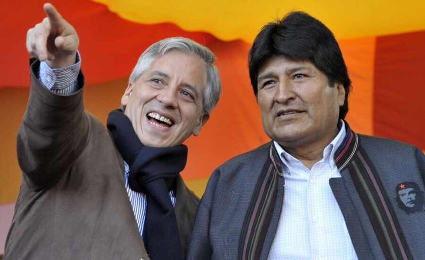 García Linera junto a Evo Morales