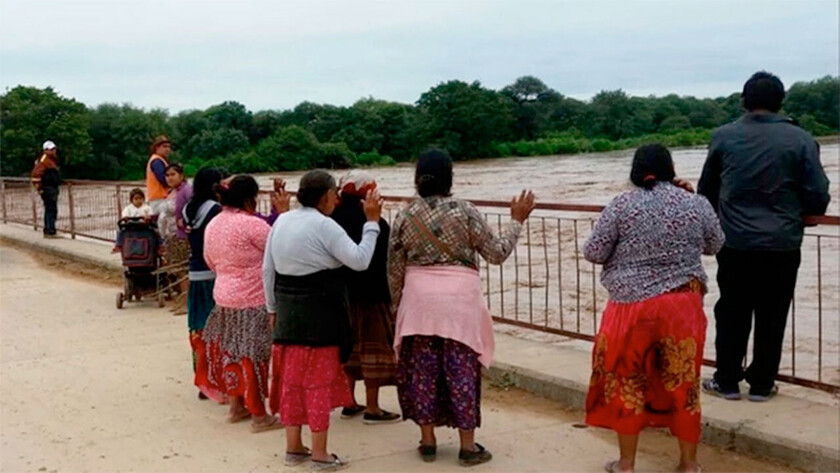 DESBORDE DEL RIO PILCOMAYO TARIJA