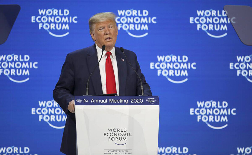 Switzerland Davos Forum Trump