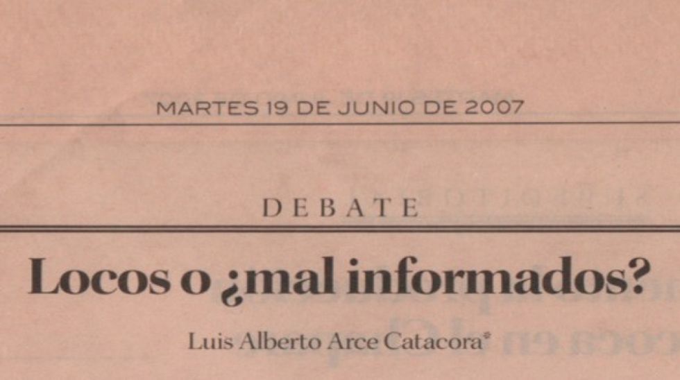 Locos o ¿mal informados?
