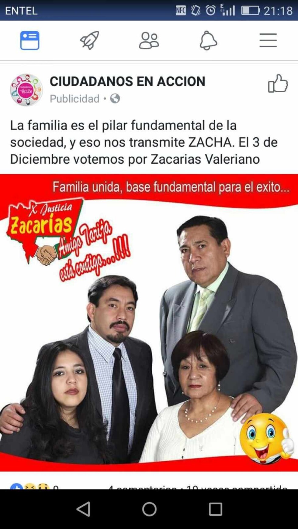 Votar en familia