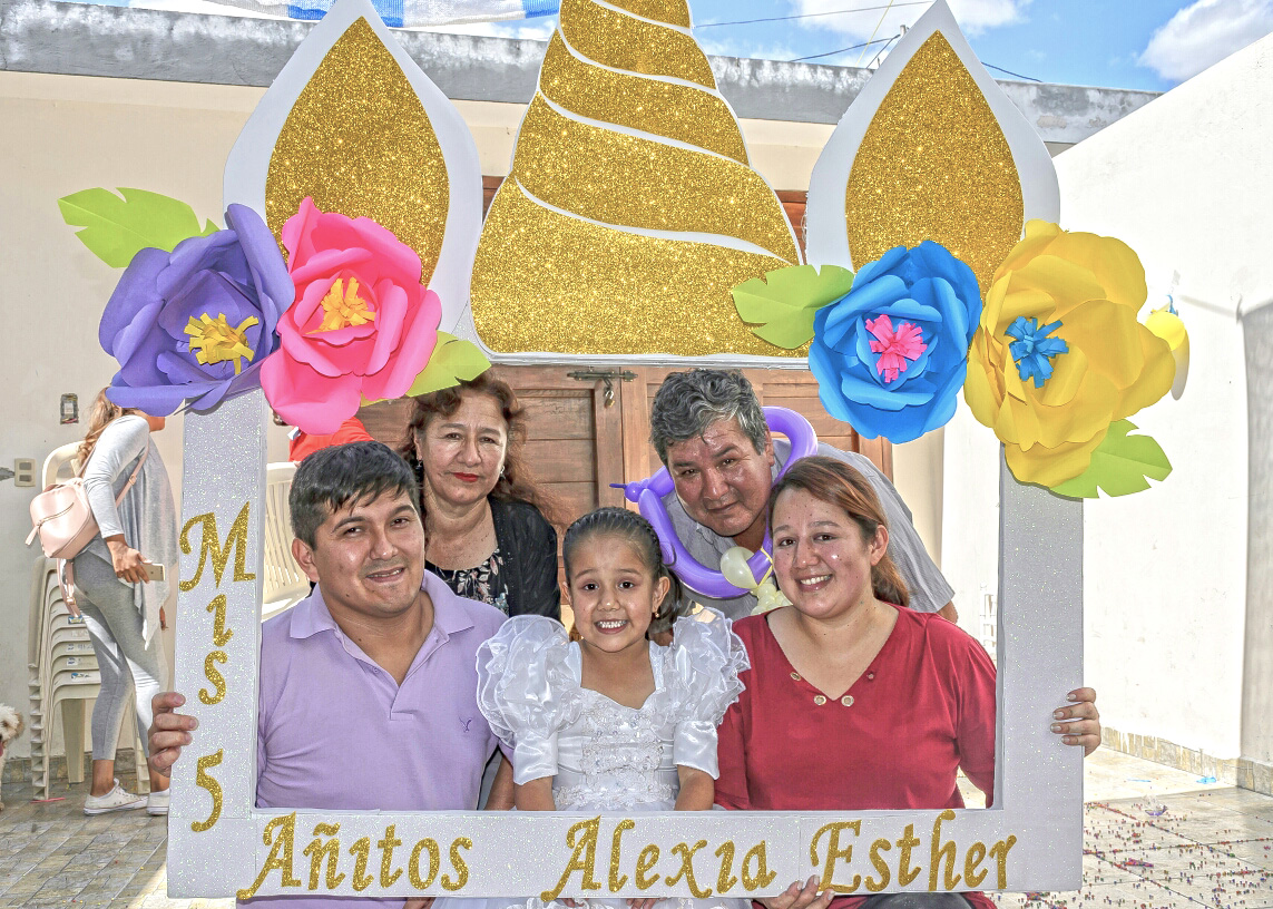 Festejando el cumple de Alexia Esther