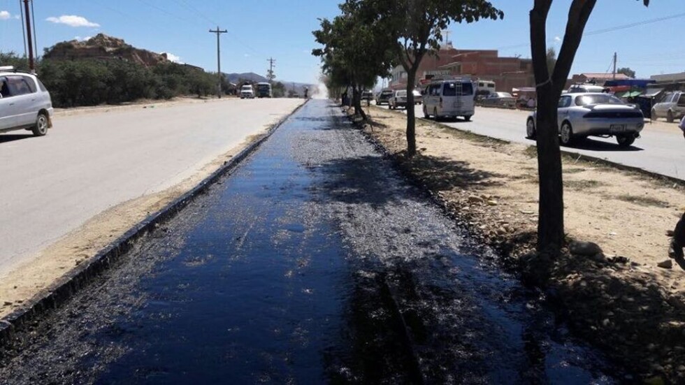 Alcaldía intervino 5600 metros cuadrados de asfalto en carretera Sella Cercado y Sella Méndez
